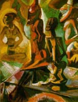 M.Pechstein.African Wood Sculpture1919