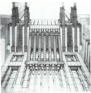 Station for airplanes and trains,1914