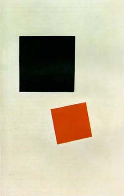 K. Malevich: Red Square and Black Square